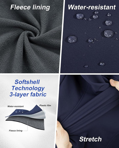 Women'S Lightweight Softshell Vest Windproof Fleece Lined Zip up Sleeveless Jacket for Running Hiking Golf