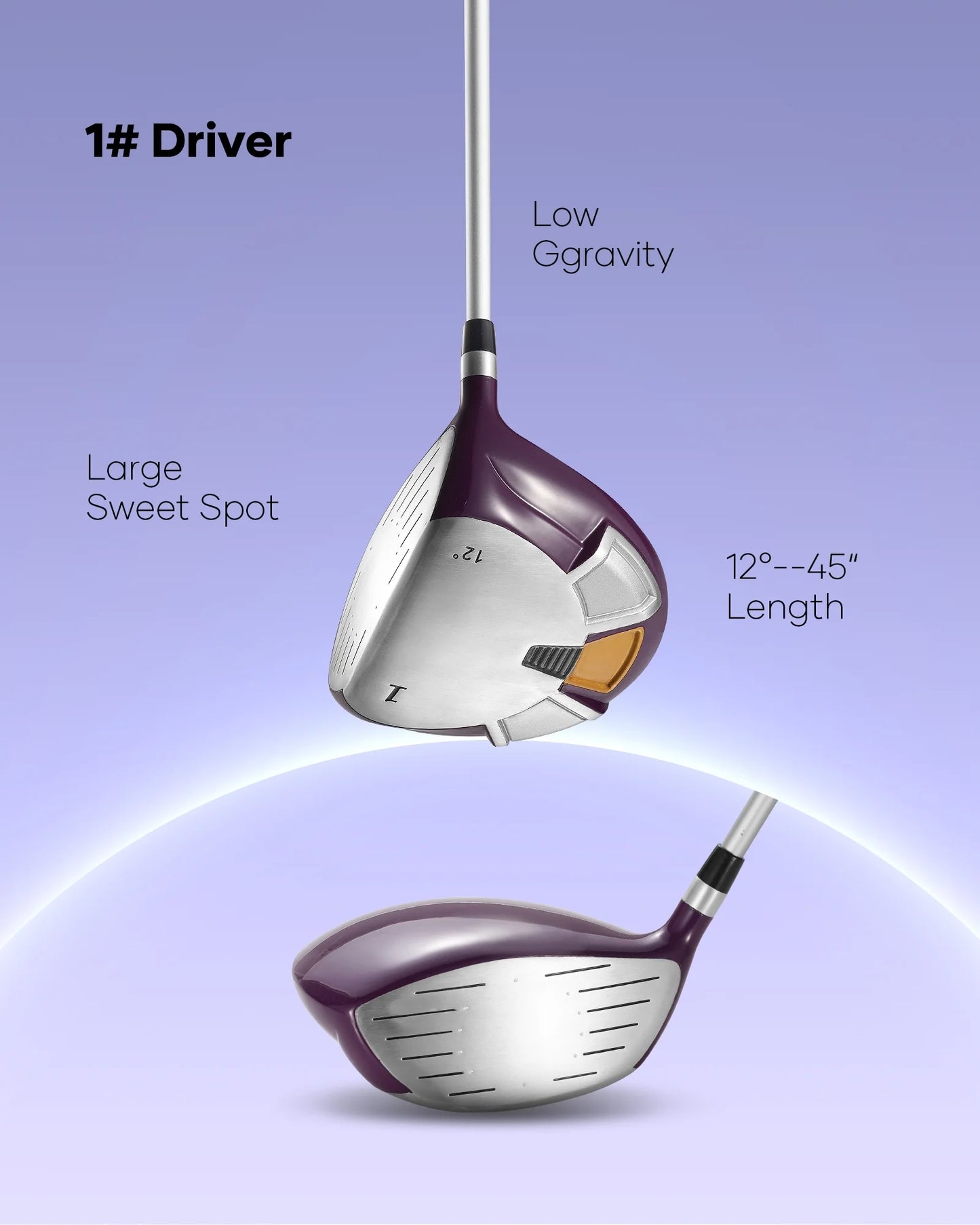 Complete Golf Clubs Package 8 Club Set for Men Woman Right Handed True Temper Steel Shafts Putter Stand Bag and 3 H C Bonus Head