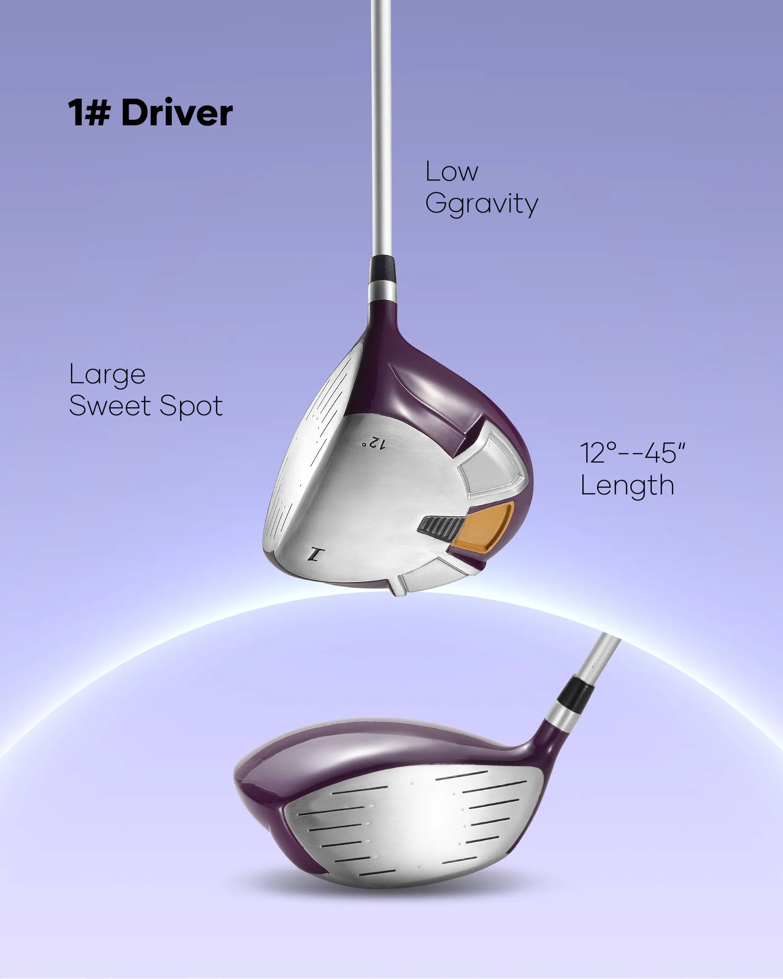 Complete Golf Clubs Package 8 Club Set for Men Woman Right Handed True Temper Steel Shafts Putter Stand Bag and 3 H C Bonus Head